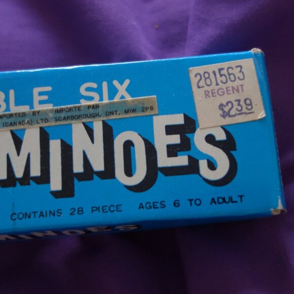 Vintage Double Six Dominoes contains 28 Piece Ages 6 to Adult with instructions - Picture 2 of 11